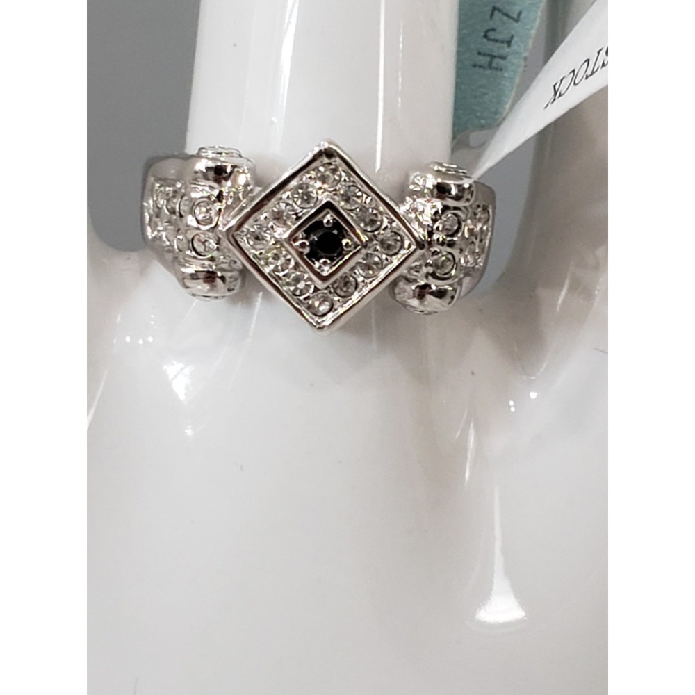 Lauren G Adams Art Deco Renaissance Geometric Square Black Victorian Cocktail